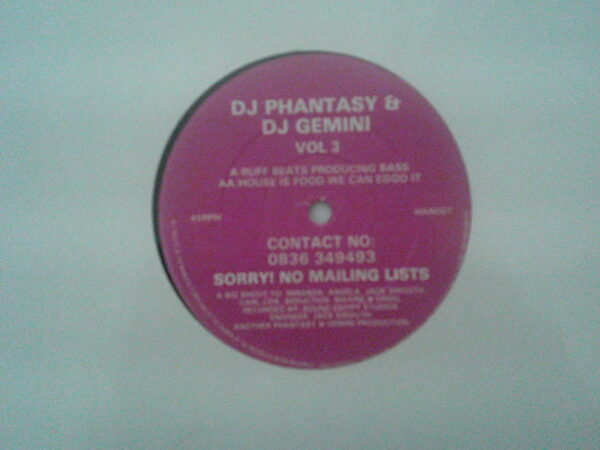 DJ PHANTASY & GEMINI-VOL3-RUFF BEATS PRODUCING BASS-HAN007