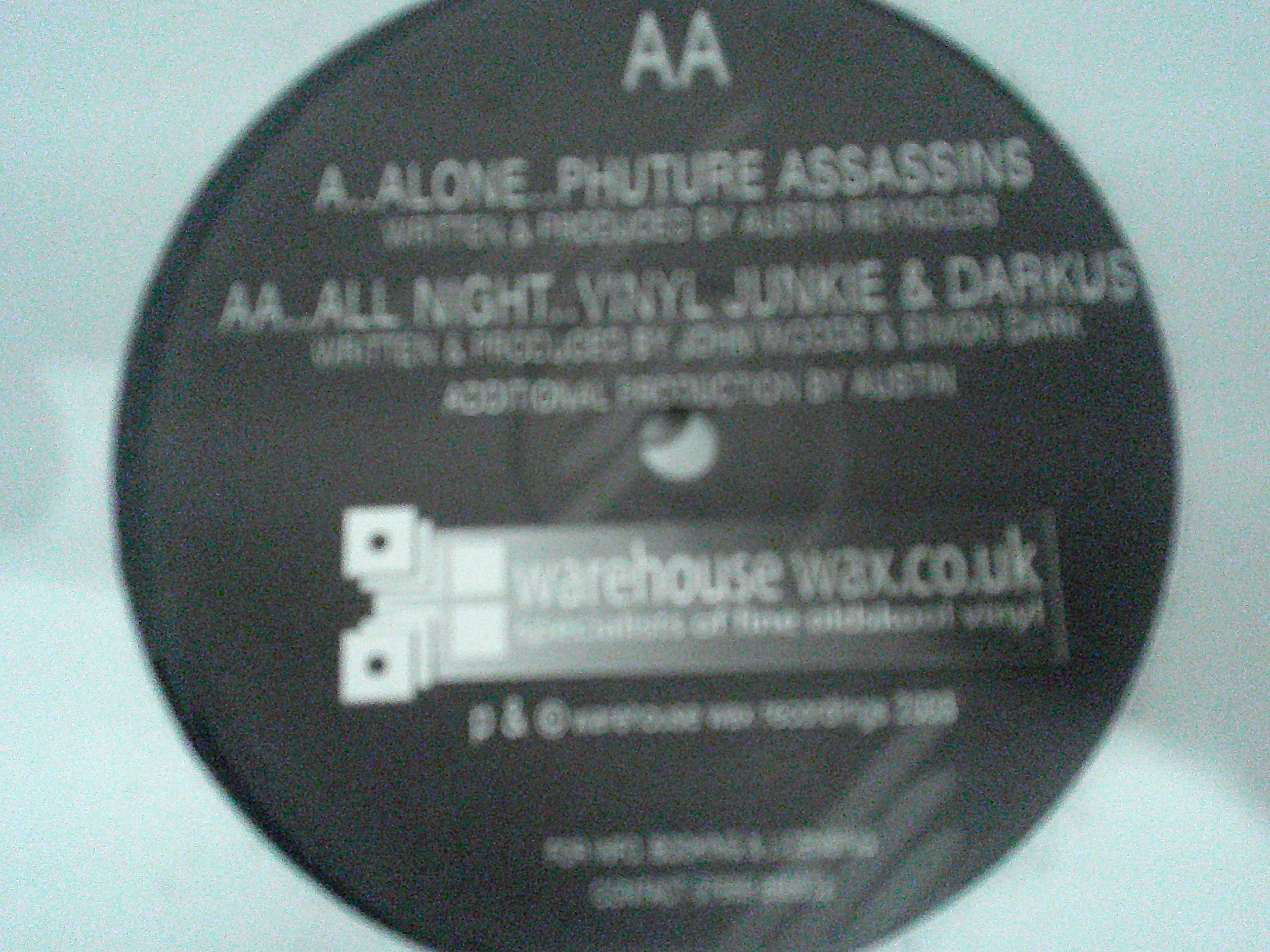 PHUTURE ASSASSINS/VINYL JUNKIE/DARKUS-ALONE/ALL NIGHT-WAX001