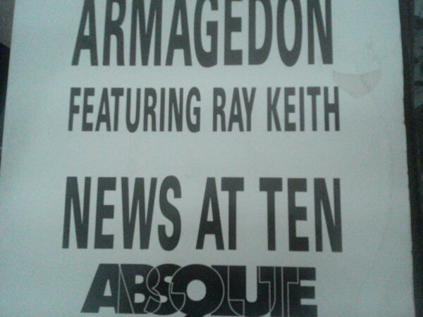 ARMAGEDON FEAT RAY KEITH-NEWS AT TEN-ABS008DJ